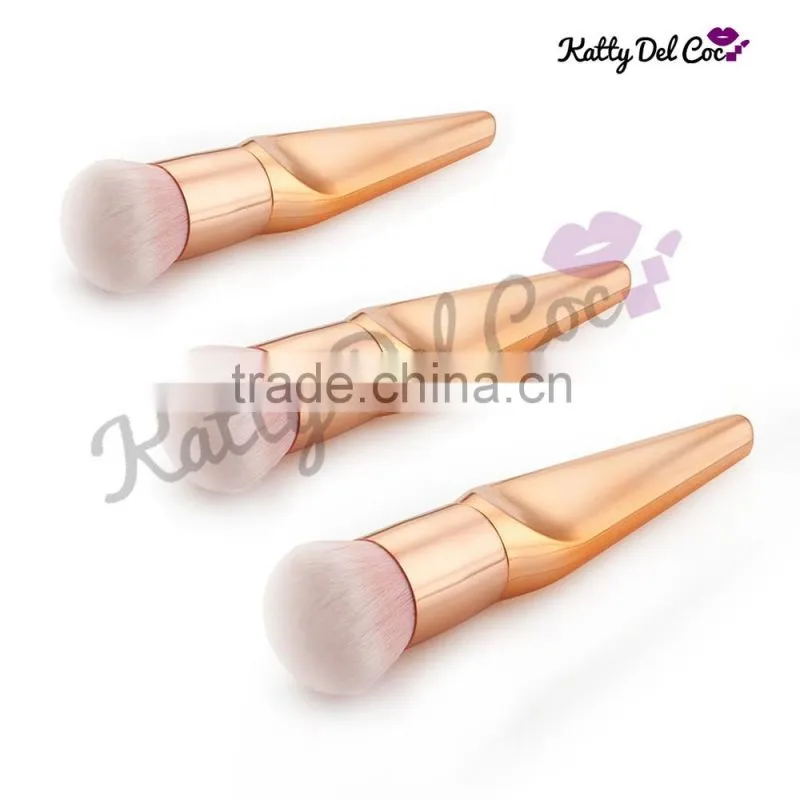 mermaid makeup brushes 3 colors rose gold/gold/silver