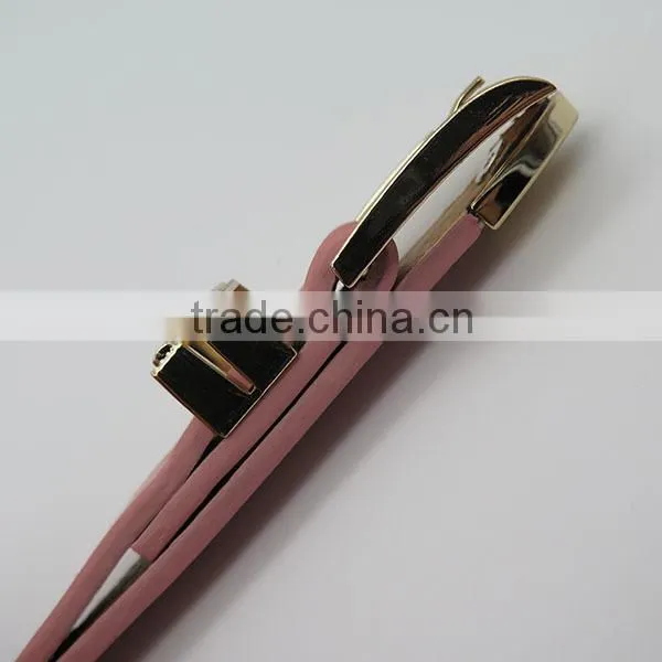 Women fashion belt with 2 rings for dress