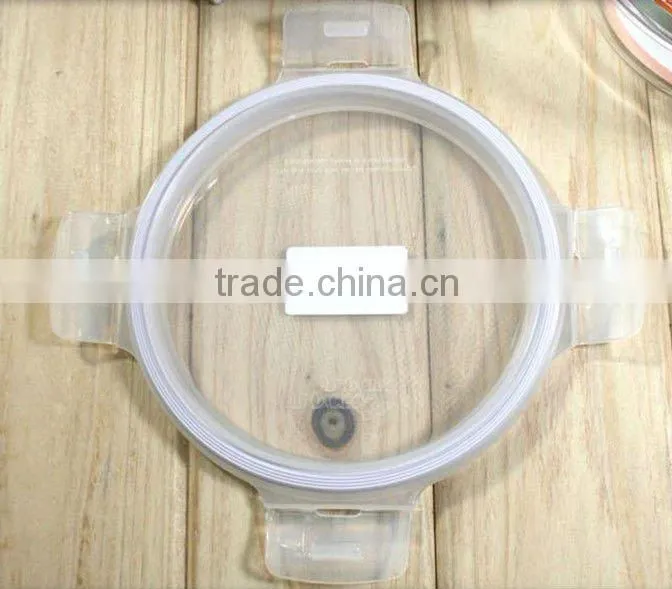 Competitive price pyrex glass lock food container