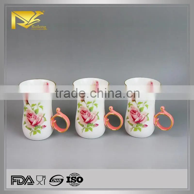 tableware ceramic kawa cup, turkish tea cup with saucer