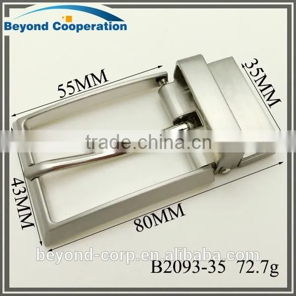 Fashion men's rotatory pin buckle vortical belt buckle rotary clamp pin buckle