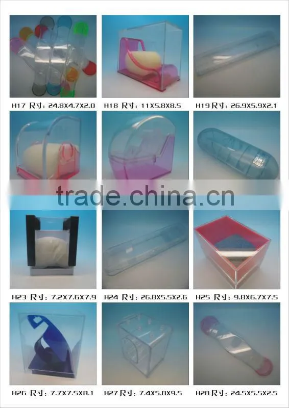 2013 factory direct selling single display transparent plastic watch display box