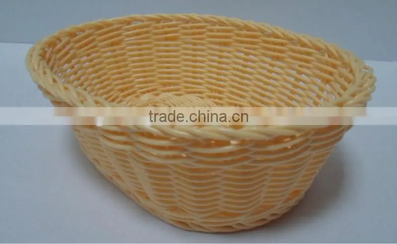 plastic imitation ratten bread basket