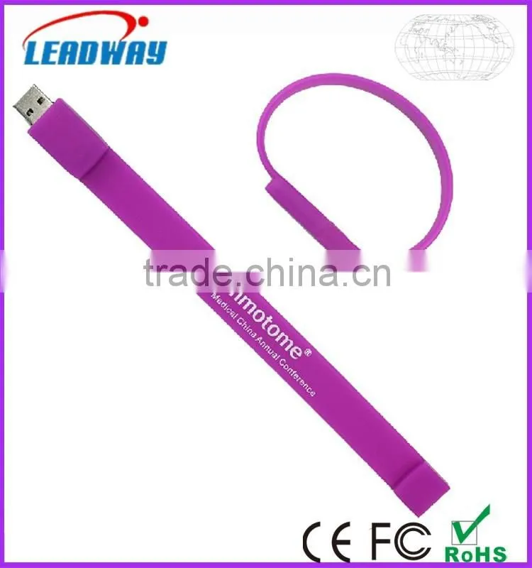Bulk Purchasing Website Silicone Wristband USB Flash Drive with Printable Promotional Products