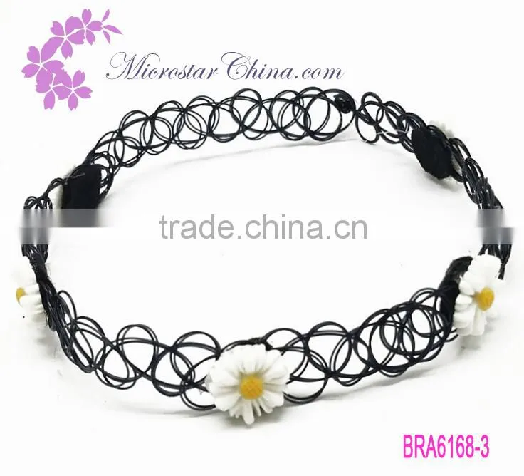 IN STOCK Vintage Silver Black Real Leather Cord Charm Simple Choker Necklace