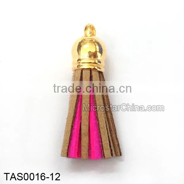 Hot Selling Beautiful Double Colors Korea Suede Tassel