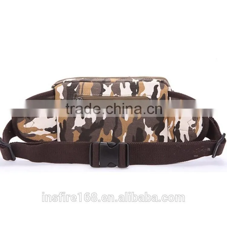 2016 outdoor waist bag fashionable classical canvas waist leg bag
