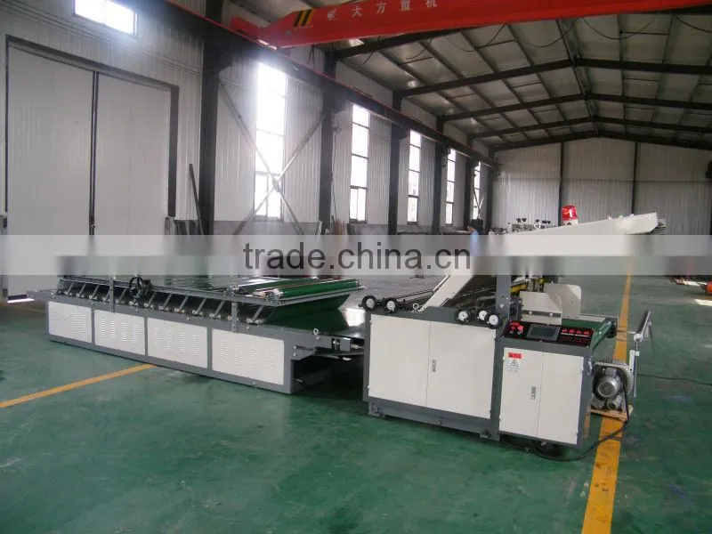JL-1 Semi-automatic Cardboard Sheet Paper Flute Laminator Lamination Machine;Economic speed 0-100piece/min