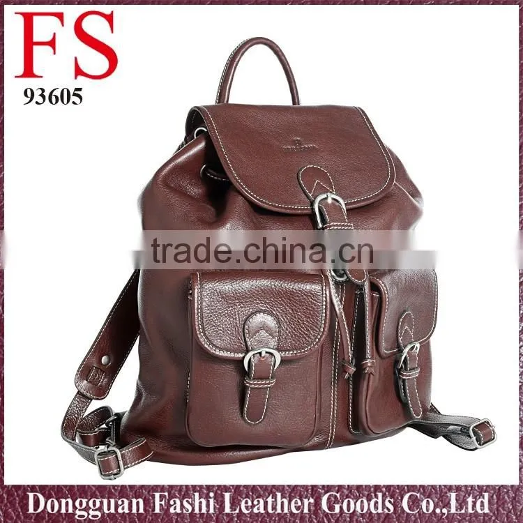 lady holiday trendy hot water proof leather backpacks