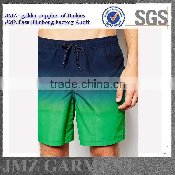 JMZ wholesale custom OEM beach shorts for men polyester creat your own design new products 2015 low moq Alibaba