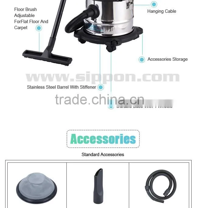 1200W/1400W Water/Dust Collectors Vacuum Cleaner Machines BJ122-15L/Home Appliance/Dust Collector Tools