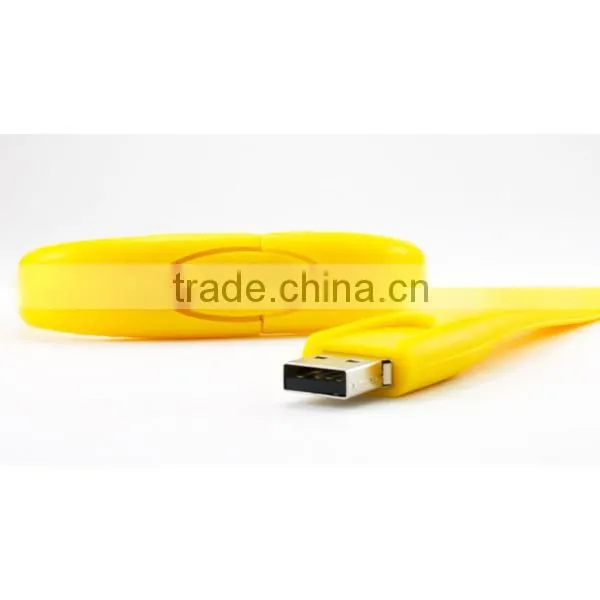 Silicone clip bracelet 1GB usb flash drive