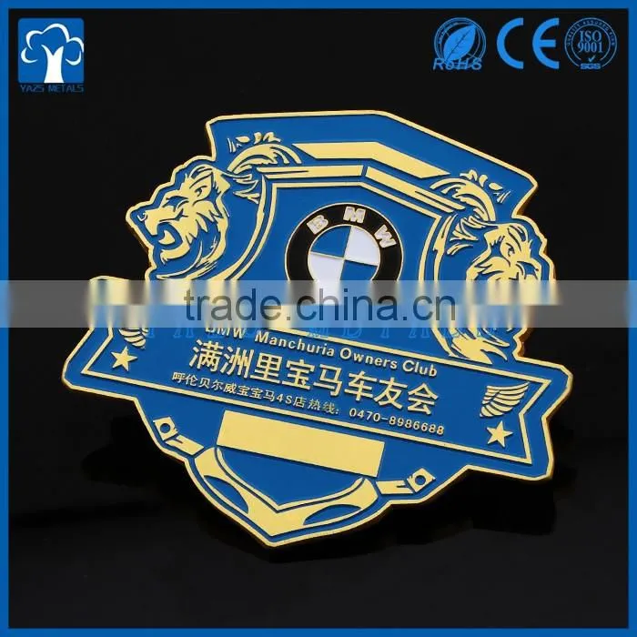 custom engrave metal car decoration