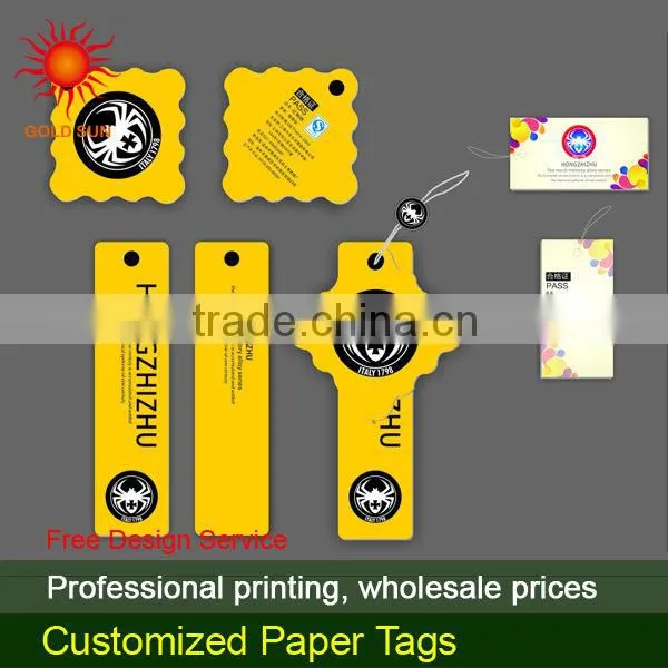paper hang tags with string