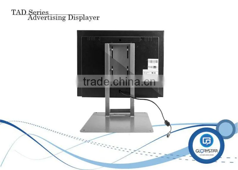 17inch (4:3) panel display ads retailers pos video screen digital signage player manufacturers backpack display