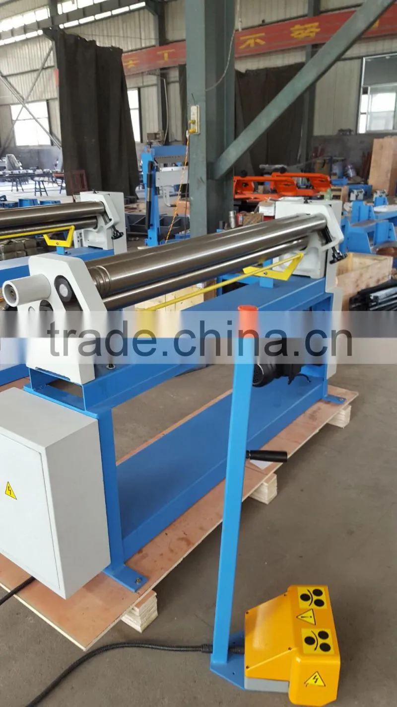 1.5mm thin plate rolling machine mechanical and 3 rollers steel plate rolling machine