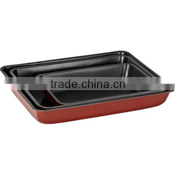 OEM carbon steel bakeware nonstick metallic cookie pan