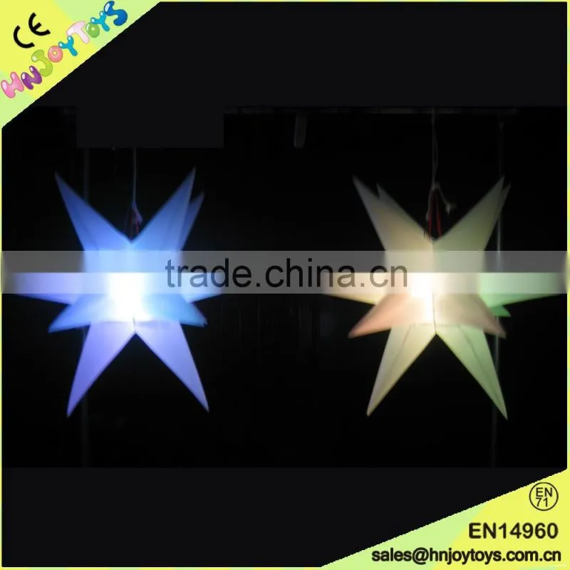 advertising logo printing LED inflatable star light