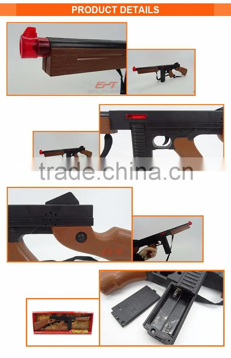 Big size kids plastic electric toy gun safe with light and sound