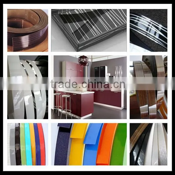 good quality wood grain kitchen cabinet pvc edging strip trimming for mdf