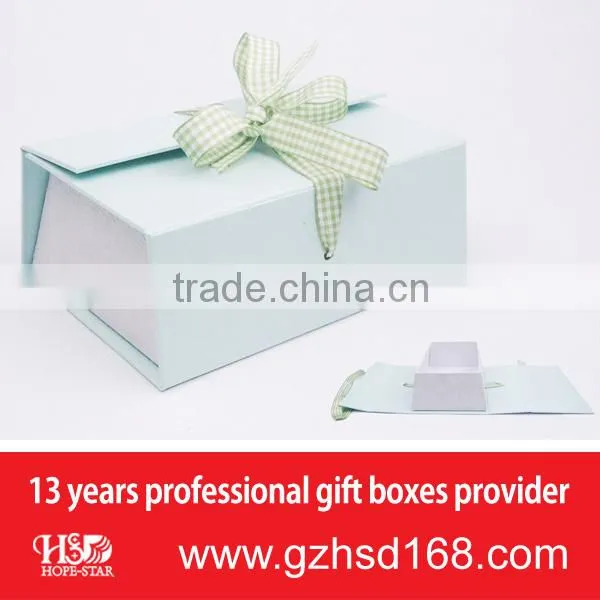 2015 factory price high quality folding box board&wedding gift folding box wholesale