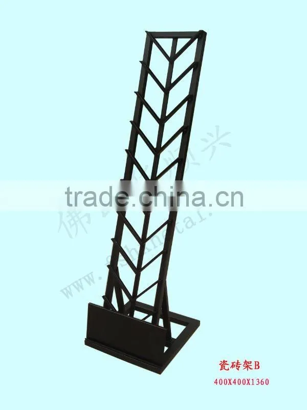 showroom simple and straight ceramic tiles display rack HSX-159