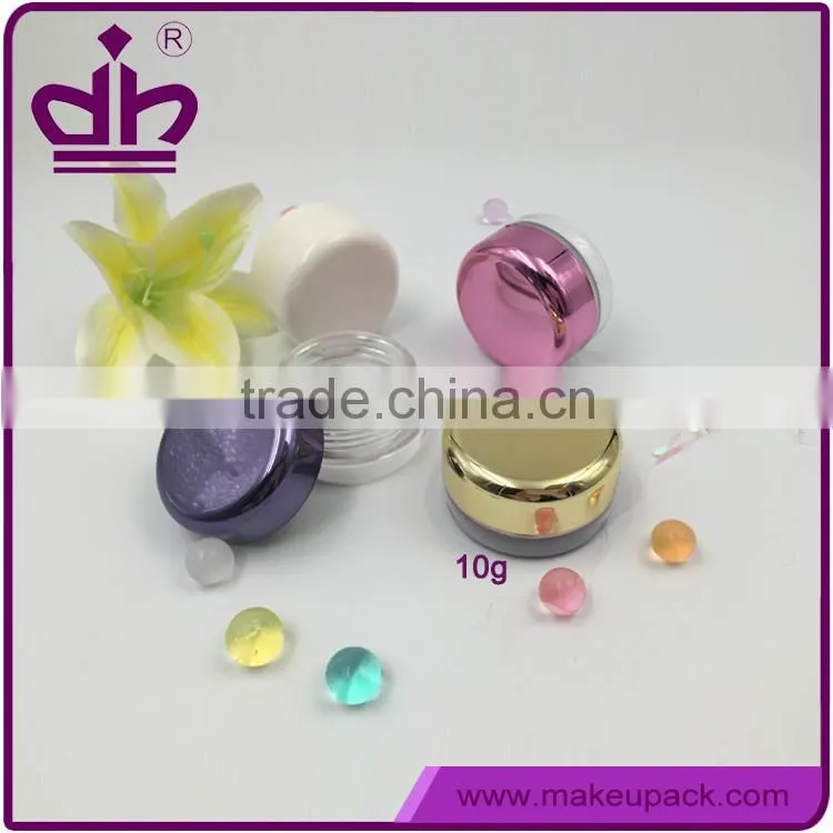 Skin care cream plastic cosmetic sample packaging jar