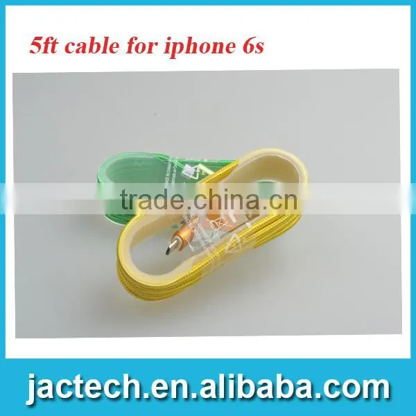 durable fabric charger cable for iphone 6 6s