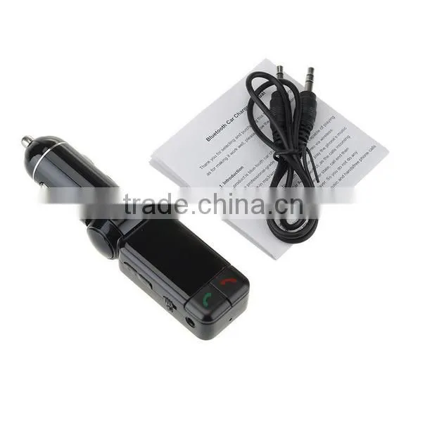 Hands free dual usb car charger wireless bluetooth fm transmitter for car mp3, bluetooth wireless fm transmitter