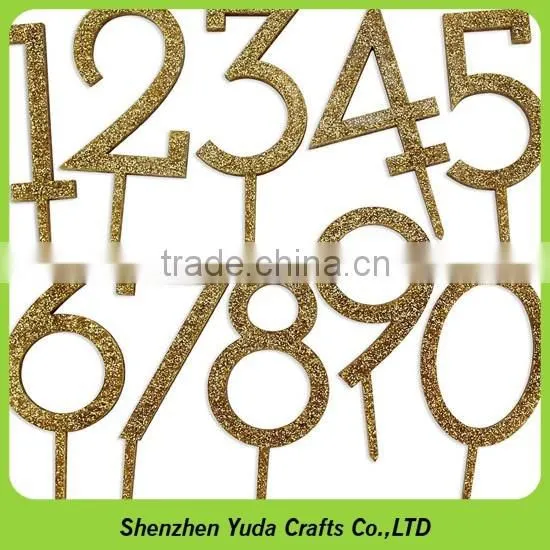 for like ever cake topper monogram/ yellow lucite anniversary decorational cake accessories