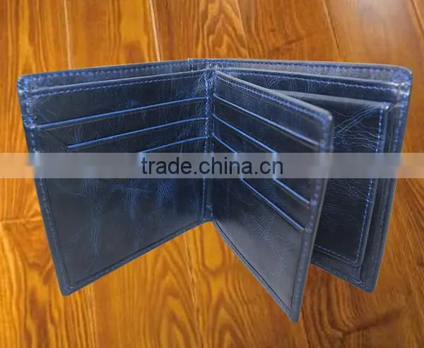Three design multiple card holder mens leather wallets with coin pocket for boys