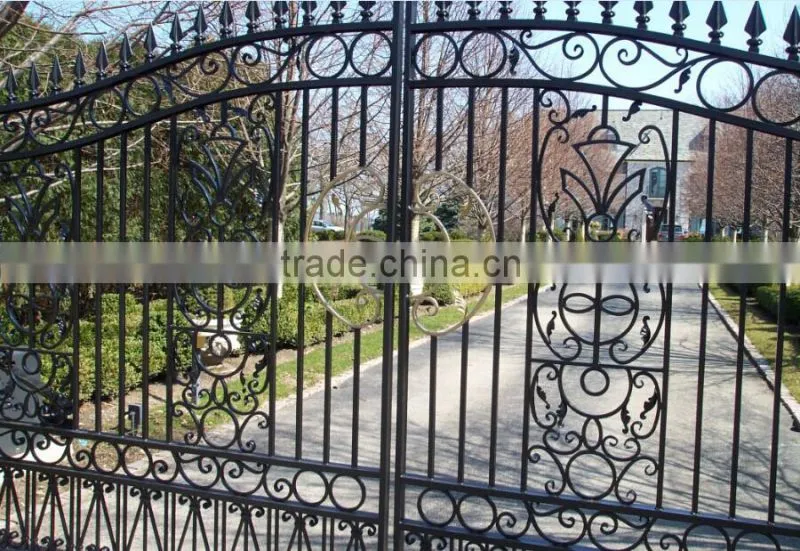 Best Seller supply double swing gate door along with residential iron gate on alibaba online shopping