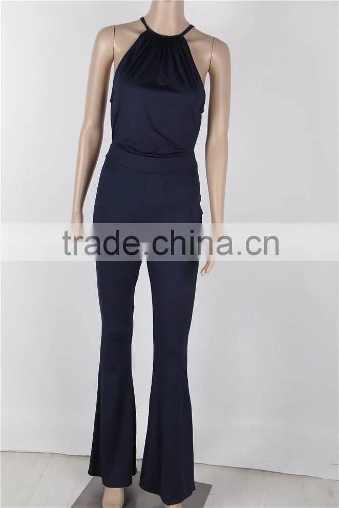 Unique Design Back Open Wholesale Price Sexy Adult Jumpsuit