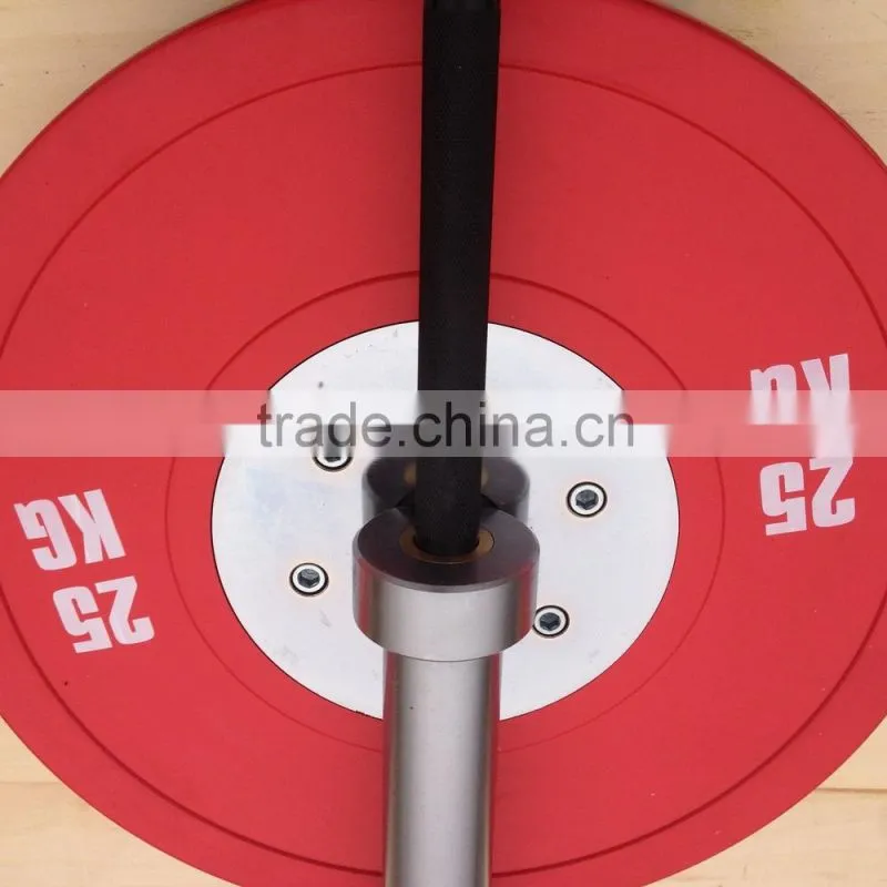 Competition Olympic Rubber Barbell Plates With Olympic Barbell Package Set