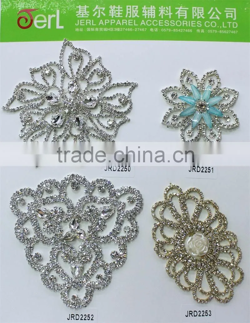 Sew on Rhinestone Lady Bridal Dress Wedding crystal Appliques wholesale