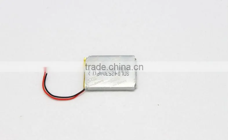 Factory SDL 3.7V 250mah 042530AP Li-polymer battery for MP3 Lithium polymer batteries