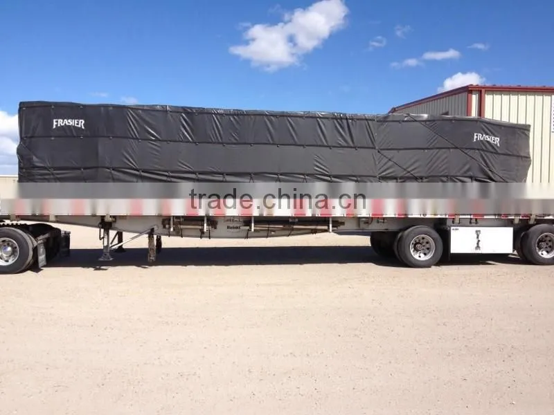 24' x 27' Flatbed Truck Tarp - Light Weight Lumber Tarp with 8' Drop