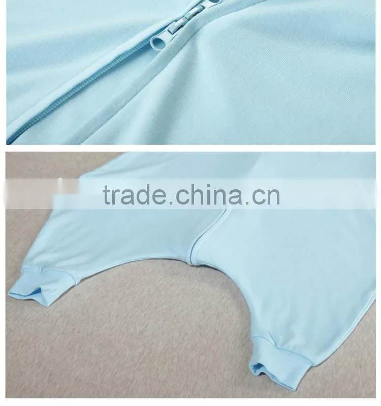 100% cotton Baby short sleeve sleeping bag for spring and summer fall pink style