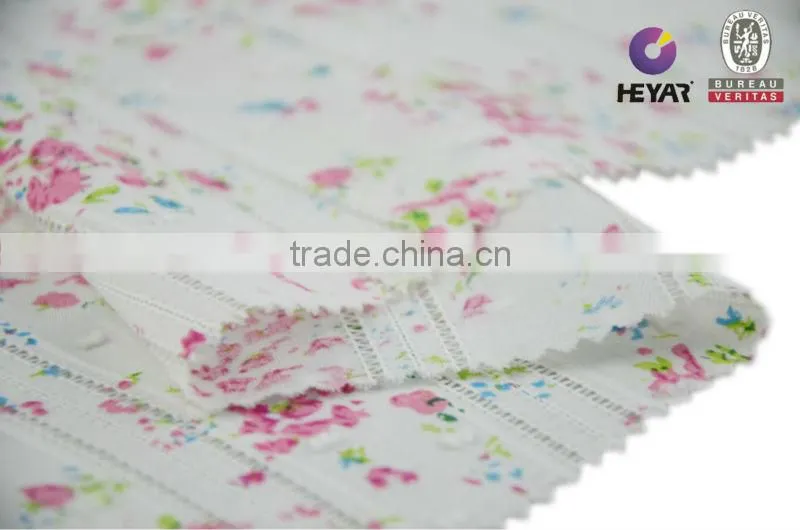 floral print jacquard fabric