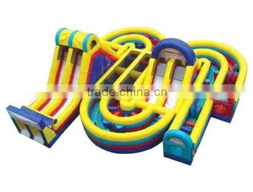 crazy inflatable playground/inflatable obstacle course