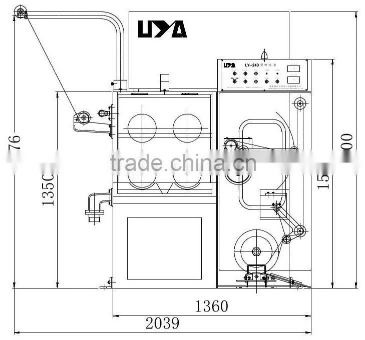 small wire 1.2 mm wire drawing machine