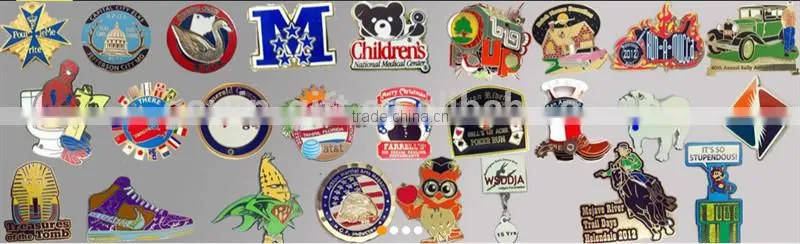 Wholesale custom metal alphabet letter lapel pin badge