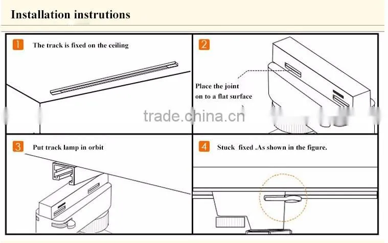 Attractive decorative Adjustable Angle aluminum alloy led track spot light