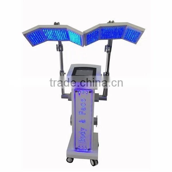 Double handles PDT blue led light acne therapy machine VL60