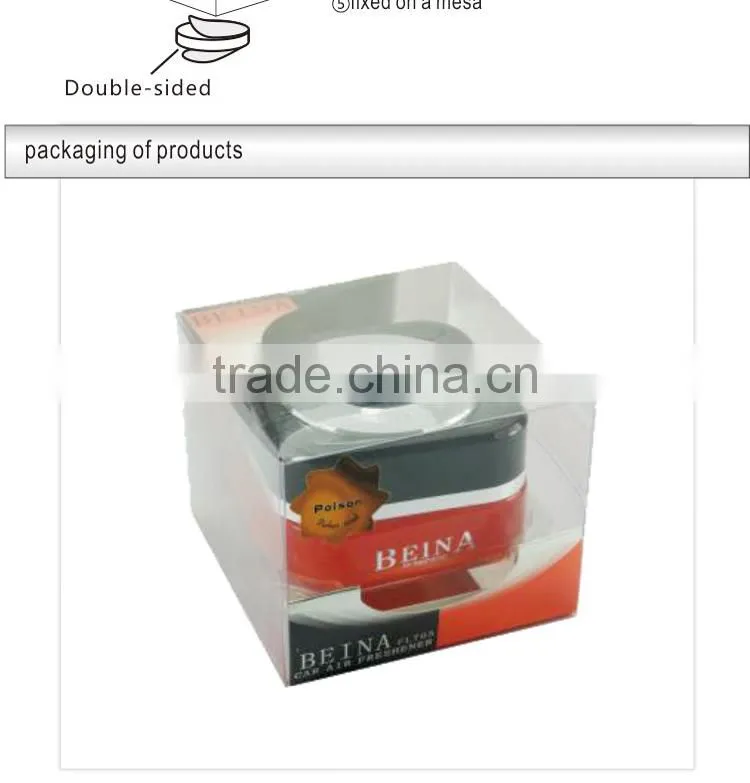 2016 brand good smell scents glass gel air freshener-car perfume factory