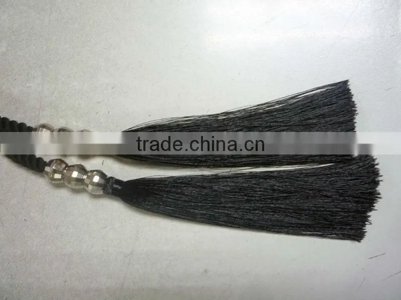 latest style black tassel dress