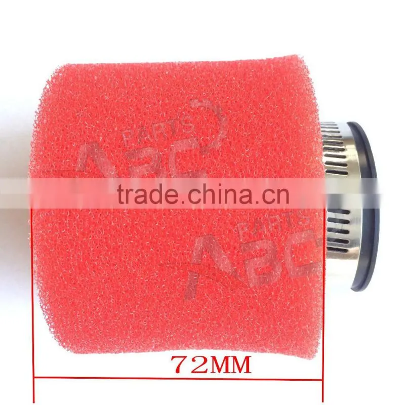 45mm Air Filter Dual Layer Sponge Foam Cleaner Dirt Pit Bike ATV CRF KLX Red