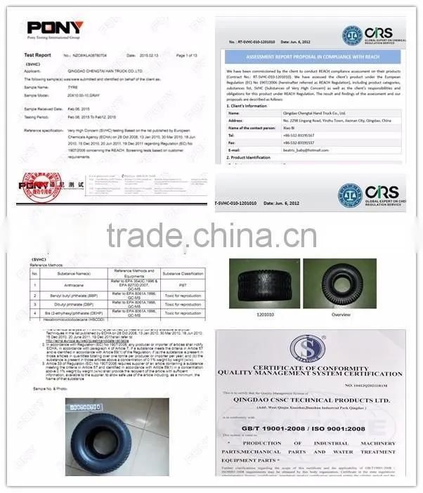 Top quality 280/250-4 plastic centred pneumatic wheels