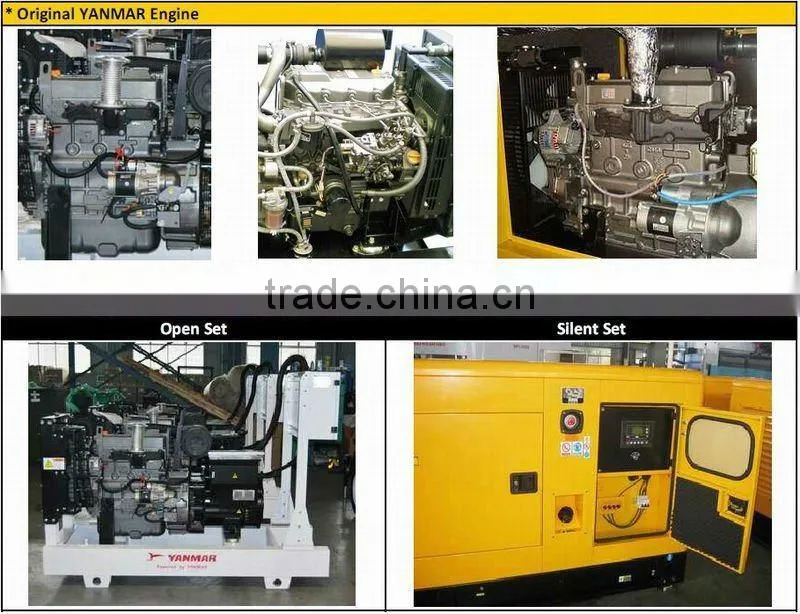 6kw to 8kw Yanmar diesel generator set for sale