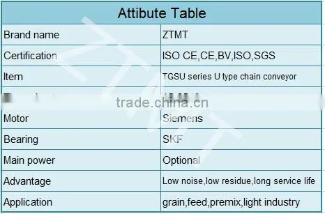 conveyor for animal feed,TGSU series U type chain conveyor